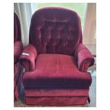 Red Rocking Swivel Chair