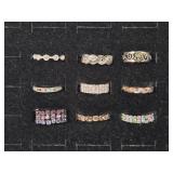 Expandable Womens Rings(4), Silver Tone Rings(5)