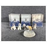 Pewter Animal Figurines, Small Dog Figurines