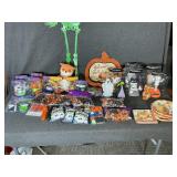 Tub Of Fall & Halloween Decorations