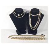 Gold Tone Necklaces(4)