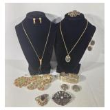 Gold Toned Jewelry Sets