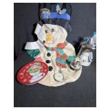 Snowman Wall Hanging, Musical Snowman Candle,