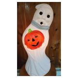 Ghost Holding Pumpkin Blow  Mold