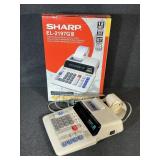 Sharp Electronic printing Calculator-works