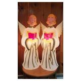 Light Up Caroling Angels Blow Mold (2)