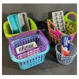 Plastic Baskets, Double Zip Ziploc Bags