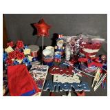 Patriotic Decorations In A Tub