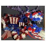 Patriotic Decorations In A Tub