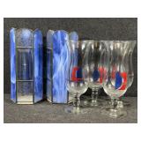 Blue Glass Candle Holders, Carnival Cruise