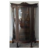 Rounded Front Claw Foot China Cabinet