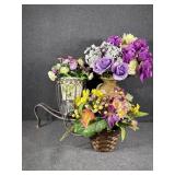 Faux Flowers with Holders