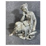 Female Allegorical Figure Cast Spelter