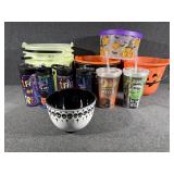 Halloween Buckets, Cups and Bowl