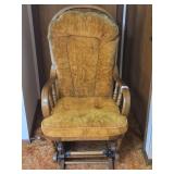 Faded Orange Gliding Chair