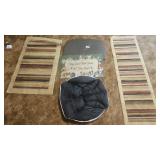 Floor mats (3), Dog Bed