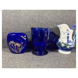 Vase made in Japan, Hand-Painted Ceramic Pitcher