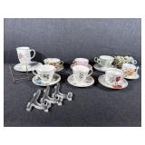 Tea cup & saucer sets from England, variety of
