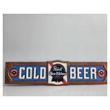 Pabst Blue Ribbon Beer Plastic Sign