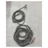 Wire Cables, ( Both have 1End With A Clamp Other