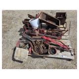 Assorted Farmall Parts, Pans, Mounts, Boxs