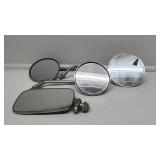 Vintage Round Chrome Exterior Mirrors(4)