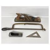 Hand Planer, Hand Saw, Square