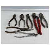 Pliers: Cutting (2), Needle Nose, Slip Joint (4)