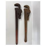 Ridge 24" Adjustable Wrenches (2)