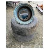 2 Utility Tires and 1 Rim