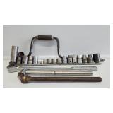 Assorted Standard Sockets, Craftsman Ratchet,