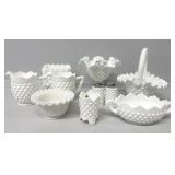 Fenton Basket, Compote, Salt & Pepper Shakers