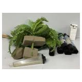 Ferns(3), Light Bulb, Rain Gauge, Non Slip Shelf