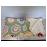 40ï¿½s-50ï¿½s Handmade Quilt 83"x78"
