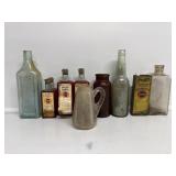 Pratts Liniment (5) Glass Bottles