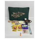 Fishing Pillow, Nylon Snelled Hooks, Eagle Hooks