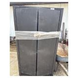 Metal Cabinet w/ Plastic Shelf inside