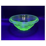 Depression Glass Green Uranium 5.5" Mixing Bowl