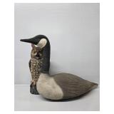 Paper Mache Goose Decoy, Plastic Owl Decoy