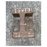 Cast Iron Toledo Weight Block 50lbs