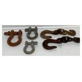 H.D. Forged Steel Slip Hooks, Screw Pin Anchors