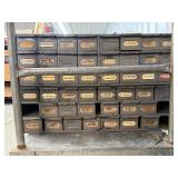 Grey Metal Toll Hardware Organizers (2)