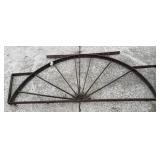 Half Wagon Wheel Decor