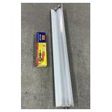 White Linear Fluorescent Light Fixture, Work Light