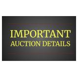 Important Auction Information