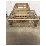 Wooden Chicken Transport Cage and Wooden Create