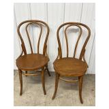 Jacob & Josef Kohn Style Wooden Chairs (2)