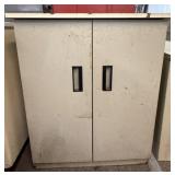 Metal Cabinet w/ Wood top