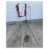 Garden Flags w/ Stand, Wreath Stands, Small Hook