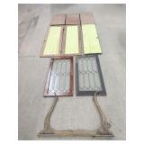 Lead Glass Windows, Trim Pieces, Hardware